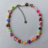 Candy Color Strawberry Apple Lemon Watermelon Star Pearl Fruit Soft Pottery Necklace For Women party Jewelry 2021 New