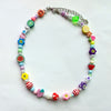 Candy Color Strawberry Apple Lemon Watermelon Star Pearl Fruit Soft Pottery Necklace For Women party Jewelry 2021 New