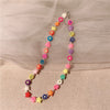 Candy Color Strawberry Apple Lemon Watermelon Star Pearl Fruit Soft Pottery Necklace For Women party Jewelry 2021 New