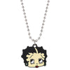 Cartoon Betty Boop Necklace Choker Enamel Metal Figure Pendant Girl Charm Bead Chain Necklaces For Women Jewelry