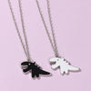 Cartoon Dinosaur Pendant Necklace for Women Men Alloy Chains on The Neck Hip Hop Couple Chain Necklaces A Pair Jewelry