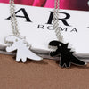 Cartoon Dinosaur Pendant Necklace for Women Men Alloy Chains on The Neck Hip Hop Couple Chain Necklaces A Pair Jewelry