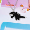 Cartoon Dinosaur Pendant Necklace for Women Men Alloy Chains on The Neck Hip Hop Couple Chain Necklaces A Pair Jewelry