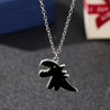 Cartoon Dinosaur Pendant Necklace for Women Men Alloy Chains on The Neck Hip Hop Couple Chain Necklaces A Pair Jewelry