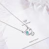 Cat Crystal Pendants And Necklaces For Women 925 Stamp Silver Color Female Wedding Party  Jewelry Gifts