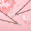 Cat Crystal Pendent Neckalce Multi Charms Beaded Chain Stainless Steel Chokers Necklaces for Women Trend Jewelry Gift 2022