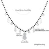 Cat Crystal Pendent Neckalce Multi Charms Beaded Chain Stainless Steel Chokers Necklaces for Women Trend Jewelry Gift 2022