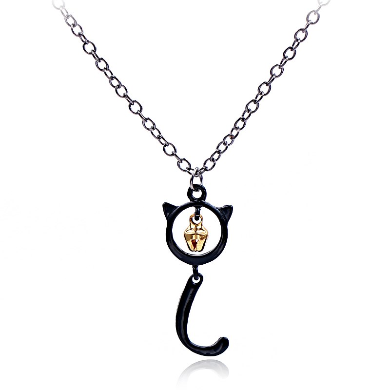 Cat Noir Miraculous Ladybug Necklace Adrien Pendant With Bell Charm Costume Choker Necklaces For Men Boy Kids Cosplay Jewelry
