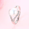 100% real pearl ring for women 925 sterling silver adjustable ring AAAA natural pearl Wedding Rings jewelry