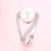 2020Wedding rings for women AAAA High Quality 100% Natural Pearl Rings Engagement Jewelry For women Accessories fine gift
