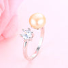 2020Wedding rings for women AAAA High Quality 100% Natural Pearl Rings Engagement Jewelry For women Accessories fine gift