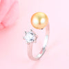 2020Wedding rings for women AAAA High Quality 100% Natural Pearl Rings Engagement Jewelry For women Accessories fine gift