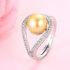 2020Wedding rings for women AAAA High Quality 100% Natural Pearl Rings Engagement Jewelry For women Accessories fine gift
