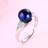 2020Wedding rings for women AAAA High Quality 100% Natural Pearl Rings Engagement Jewelry For women Accessories fine gift