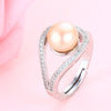 2020Wedding rings for women AAAA High Quality 100% Natural Pearl Rings Engagement Jewelry For women Accessories fine gift