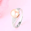 2020Wedding rings for women AAAA High Quality 100% Natural Pearl Rings Engagement Jewelry For women Accessories fine gift