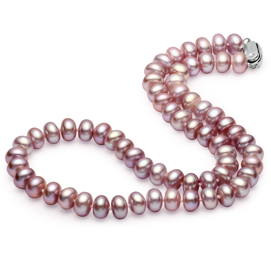 Amazing price AAAA high quality natural pearl necklace for women 3 colors8-9mm pearl jewelry pendants gift