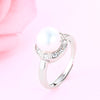 female ring,adjustable natural pearl ring engagement jewelry engagement ring women girl wedding event jewelry accessories