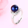 female ring,adjustable natural pearl ring engagement jewelry engagement ring women girl wedding event jewelry accessories