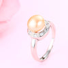 female ring,adjustable natural pearl ring engagement jewelry engagement ring women girl wedding event jewelry accessories