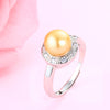 female ring,adjustable natural pearl ring engagement jewelry engagement ring women girl wedding event jewelry accessories