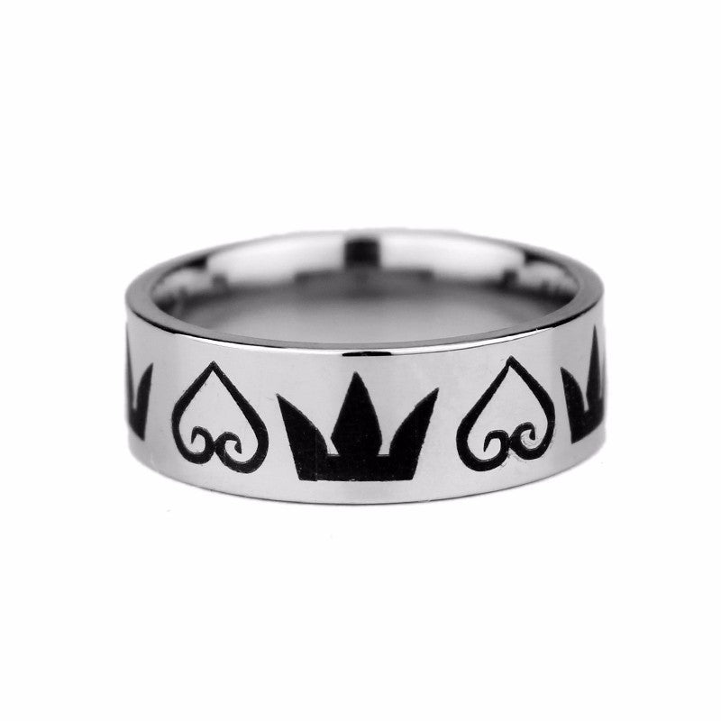 New Arrival Classic Movie Ring Kingdom Hearts Emblem Symb Ring Jewelry Stainless Steel Ring Men and Women gift