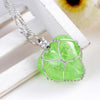 New Creative Luminous Heart Crystal Pendant Necklace Glow In The Darkness Charming Necklace Fine Jewelry Fashion Necklace