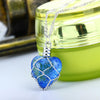 New Creative Luminous Heart Crystal Pendant Necklace Glow In The Darkness Charming Necklace Fine Jewelry Fashion Necklace