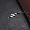 Cazador Stainless Steel Lightning Pendant Necklace for Women Girls Chain Necklace Jewelry Birthday Anniversary Gifts
