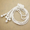 Celebrity Art Deco 1920s 30s Flapper Layers Pearls Gatsby Costume Bridal Bib Sweater Dress Necklace for Women Jewelry Hop