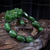 Certificate nature hetian green brave troops jade Beadse Lucky Bracelet Adjustable with gift box