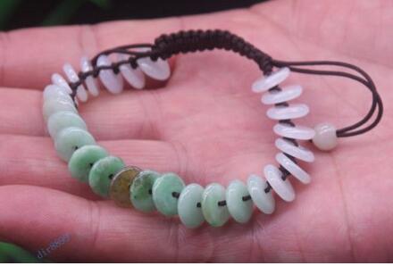 Certified Natural Green Grade A Jade Emerald 9 mm Bead Bracelet Bangle