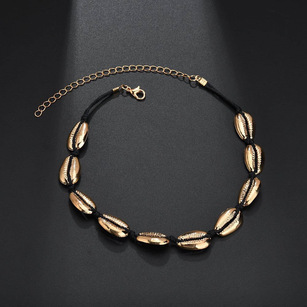 Chadestinty Bohemian Chokers Necklaces Gold Silver Color Choker Necklace Boho Beach Women Jewelry chocker collares