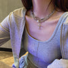 Chain Around the Neck Cross Necklace For Women Pendant Vintage Multilayer Jewelry Hip-Hop Gothic Style Clavicle Chokers