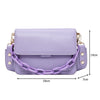 Chain Design Mini PU Leather Flap Bags For Women 2022 Summer Lady Shoulder Messenger Handbags Female Cross Body Bag