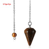 Chain Jewelry  Reiki Pendulum Natural Stone  Quartz Rock Amulet Healing Crystal Pendant Meditation Hexagonal Pendulums