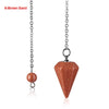 Chain Jewelry  Reiki Pendulum Natural Stone  Quartz Rock Amulet Healing Crystal Pendant Meditation Hexagonal Pendulums