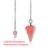 Chain Jewelry  Reiki Pendulum Natural Stone  Quartz Rock Amulet Healing Crystal Pendant Meditation Hexagonal Pendulums