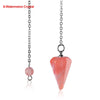 Chain Jewelry  Reiki Pendulum Natural Stone  Quartz Rock Amulet Healing Crystal Pendant Meditation Hexagonal Pendulums