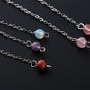 Chain Jewelry  Reiki Pendulum Natural Stone  Quartz Rock Amulet Healing Crystal Pendant Meditation Hexagonal Pendulums