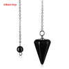 Chain Jewelry  Reiki Pendulum Natural Stone  Quartz Rock Amulet Healing Crystal Pendant Meditation Hexagonal Pendulums