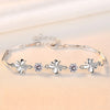 Chain & Link Bracelets For Women Jewelry Korean Style Clover Leaf Bracelet Silver 925 Party Weddding Aniversity Fine Jewelry