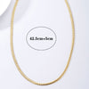 Chain Necklace 316 Stainless Steel for Women Metal Texture Flat Collar Waterproof Necklace Girlfriend Gift  items