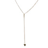 Chain Necklace Jewelry  Womens Simple Geometric Triangle Metal Strip Short Tassel Necklace