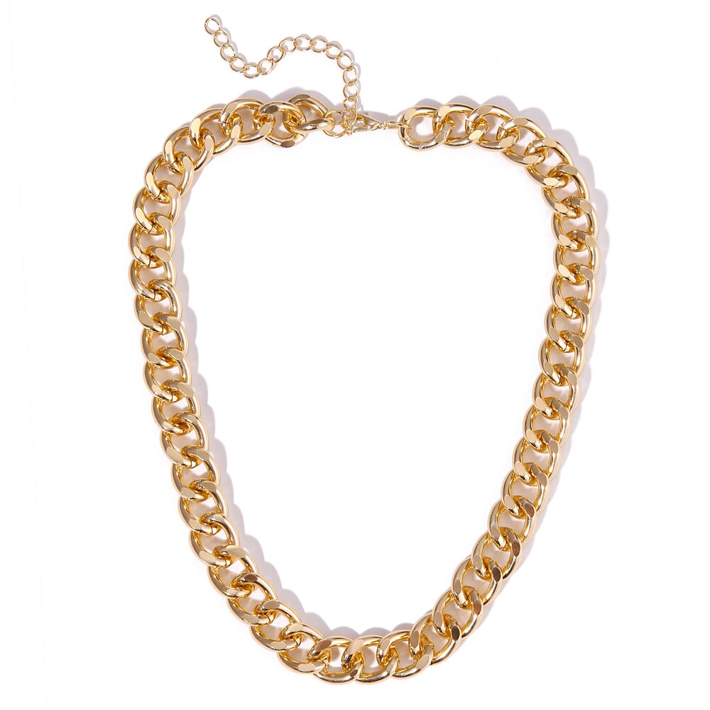 Chain Toggle Clasp Gold Necklaces Mixed Linked Circle Necklaces for Women Minimalist Choker Necklace Jewelry