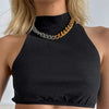 Chain Toggle Clasp Gold Necklaces Mixed Linked Circle Necklaces for Women Minimalist Choker Necklace Jewelry
