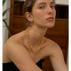 Chain Toggle Clasp Gold Necklaces Mixed Linked Circle Necklaces for Women Minimalist Choker Necklace Jewelry