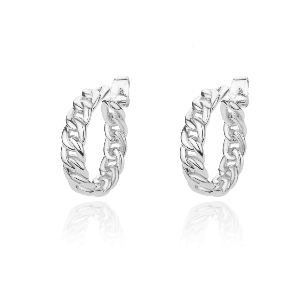 Chains Circle Earrings for Women Stainless Steel Gold Color Hoop Earrings 2023 Trend Couple Wedding Jewelry pendientes mujer