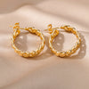 Chains Circle Earrings for Women Stainless Steel Gold Color Hoop Earrings 2023 Trend Couple Wedding Jewelry pendientes mujer