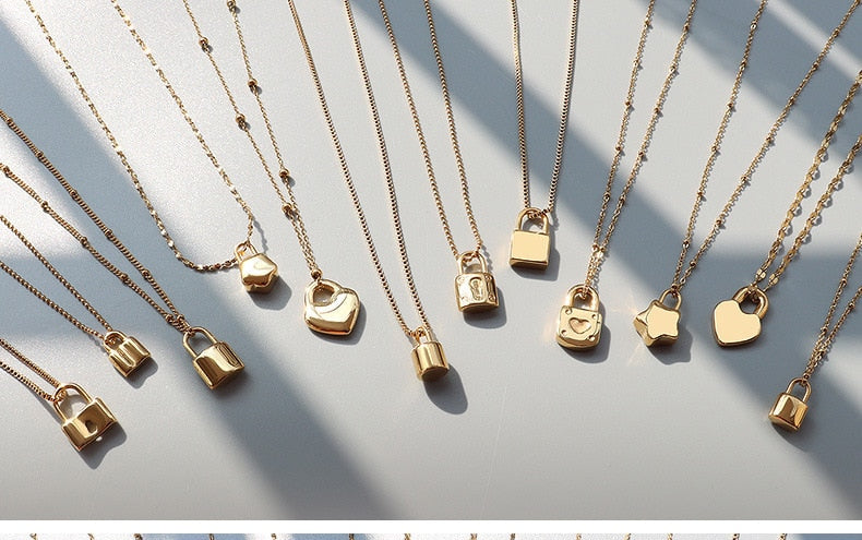 Chains Necklace For Women Men  Prices Stainless Steel Gold Color Different Style Cross Cuban Rolo Snake Twist Necklace